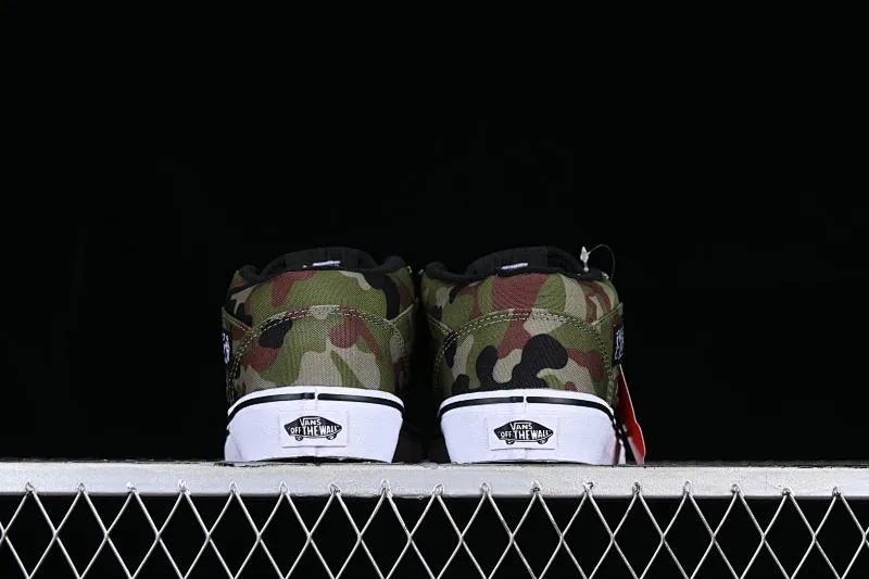 All categories Vans Vans series Vans Mid Vans Half Cab LX black and green camouflage retro casual skateboard shoes VN-OHJ TC6D